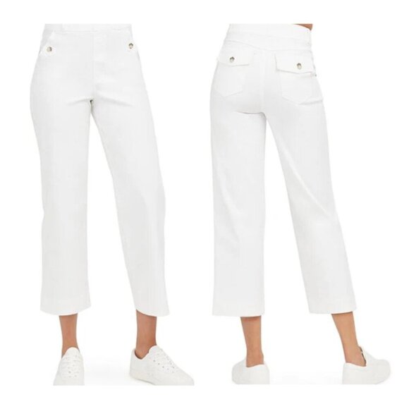 SPANX Light Beige Wide-Leg Pants, SIze XL - Picture 2 of 12